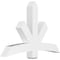 Ekena Millwork Alberta Architectural Grade PVC Gable Bracket, 60"W x 40"H x 6"D x 6"F, 16/12 Pitch GBP060X40X0606ALB00 - alternate 1